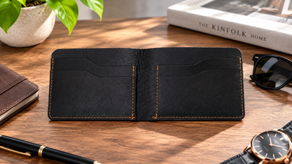 NOIRVANE - Soft Leather Bifold Wallet