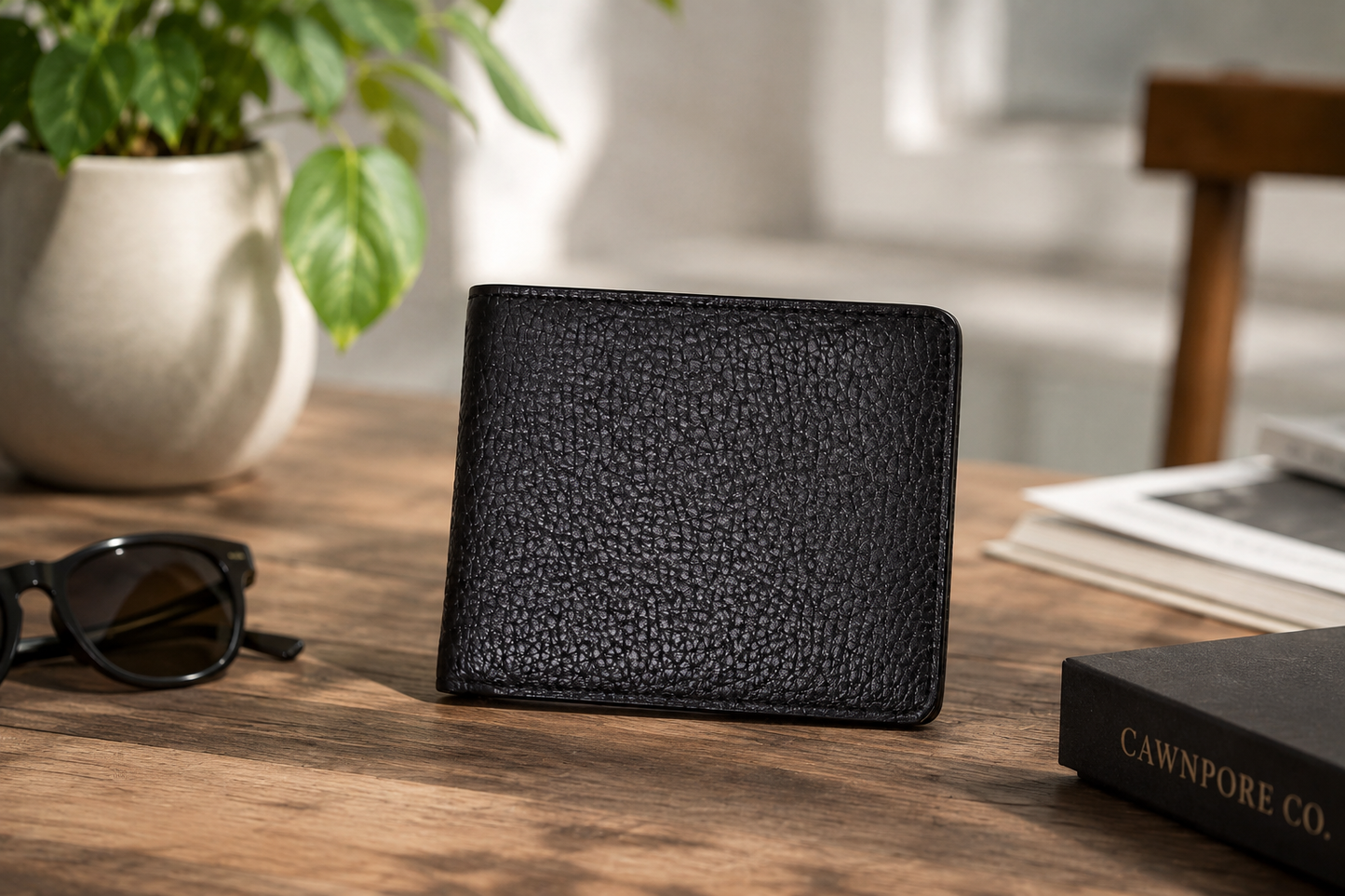 VELORIN - Textured Executive Bifold Wallet